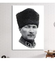 Atatürk Makam Panosu Mustafa Kemal Kanvas Tablo (8 Farklı Ölçü)