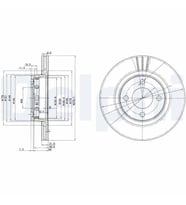 DELPHI BG2784 Fren Diski 8A0615301A 8A0615301E