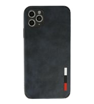 Newface Apple iPhone 11 Pro Max Kılıf Loop Deri Silikon - Lacivert