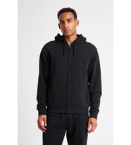 Erkek Fermuarlı Kapüşonlu Sweatshirt 25S-1263-25N (Siyah)