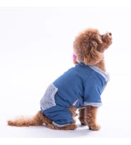 Pawstar Kedi ve KÜÇÜK Köpek Mavi Alabama Tulum XL Sırt38cm Göğüs55cm Boyun34cm