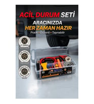 27 Parça Araç Acil Durum Seti – Çok Amaçlı Ekipman ve Taşıma Kutusu