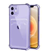 Microsonic Apple iPhone 12 Card Slot Shock Kılıf Lila