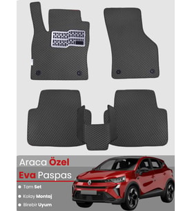 RENAULT CAPTUR 3 (2024-2025) Uyumlu EVA Paspas Tam Set–Araca Özel,Oto Paspas