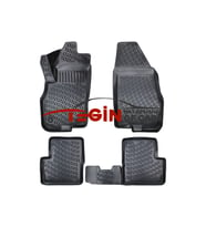Fiat Punto Evo 2014 3D Havuzlu Paspas Siyah (Karışık)