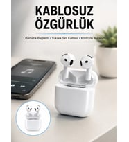 4.Nesil Bluetooth Kulaklık Yüksek Ses Kaliteli Dokunmatik Kontrol Özellikli Yeni Nesil