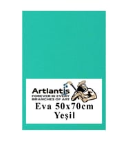 Yeşil Eva 50x70 cm 1 Adet Eva Süngeri Okul Kreş Anasınıfı Elişi Etkinlikleri