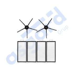 ROBOROCK Q7 , Q7+ , Q7 MAX , Q7 MAX+  Uyumlu 2 Yan Fırça 4 Filtre PKT-iasgf0000535