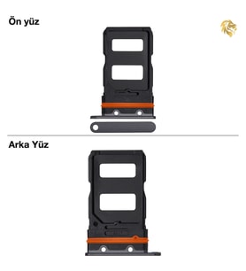 Xiaomi Mi 12 Uyumlu Sim İç Yuvası Çiftli Gri Sim Kart Tepsisi Sim Kızağı Sim Çekmecesi Sim Tray