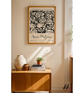 Matisse Flowers and Plants, Ahşap Çerçeveli Duvar Tablosu - Sanatsever Hediyesi
