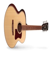 CORT CJ-MEDXNATW ELEKTRO AKUSTİK GİTAR, ÇANTALI, JUMBO CUTAWAY