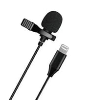 ZR254 Gl120 Lightning Kablolu Mikrofon (Siyah)