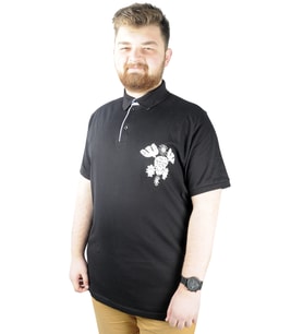 Mode XL Erkek T shirt Polo Skull 22304 Siyah