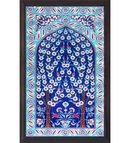 Armada Çini 60x100 Cm ED 622 Kobalt Hayat ağacı Çini Pano