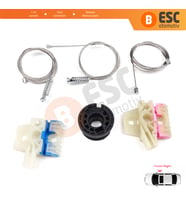 VW Golf MK6 A6 5K 5K1 AJ5 2008-20014 5-Kapı 5K0837462 İçin Elektrikli Ön Sağ Cam Kriko Tamir Seti