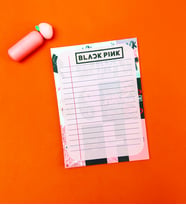 Black Pink Tasarımlı To Do List Yapılacak Listesi