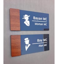 Wooden Serisi WC Yönlendirme Seti