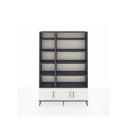 Arges Dolap 10 Raflı 3 Kapaklı 132x30x195 Antrasit-Aytaşı/Antrasit