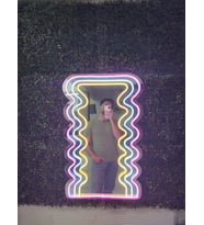 Neon Işıklı Ayna (80x40cm)