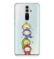 Redmi Note 8 Pro Uyumlu Teletubbies Tasarımlı Şeffaf Telefon Kılıfı
