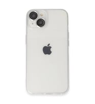 Apple İphone 14 Kılıf Luko Lens Silikon - Gümüş