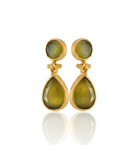Kadir Jewellery 22 Ayar Altın Kaplama Vintage Küpe -El İşçiliği Ve Hipoalerjenik Küpe