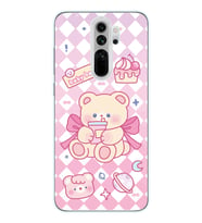 Xiaomi Redmi Note 8 PRO Uyumlu Happy Bear Tasarımlı Şeffaf Telefon Kılıfı