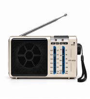 UltraTekno KTF-1472S Solar Panelli Şarjlı Radyo FM AM SW1 SW2 4 Band Analog Radyo 5W Hoparlör El Fenerli