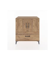 Hyperion Şifonyer 2 Raflı Tek Çekmeceli 2 Kapaklı 88x44x96 Çam-Çam