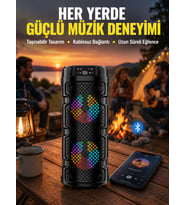 Çift Sürücülü Taşınabilir Kablosuz Hoparlör Yeni Nesil