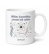 Akademisyene Hediye Bilim Temalı Özel Baskılı Porselen Kupa Bardak
