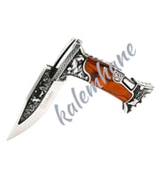 İsme Özel Kamp Outdoor BABA ÇAKI Ahşap Gövde (Çok Renkli)
