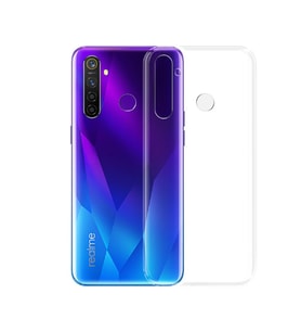 Realme 5 Pro Uyumlu Kılıf Zore Süper Silikon Kapak (Renksiz)