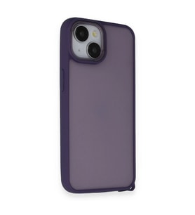 Apple İphone 14 Kılıf Elegant Kapak - Derin Mor