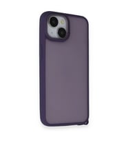 Apple İphone 14 Kılıf Elegant Kapak - Derin Mor
