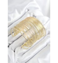 Pirinç Tel Sarma Model Gold Renk Kadın Bileklilk - TJ-BB7895