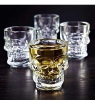 4'lü Kuru Kafa Shot Bardak Seti