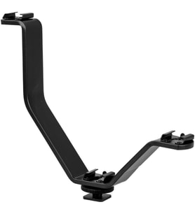 DSLR Makineler İçin V Bracket Üç Grişli Flaş, Led, Mikrofon Tutucu
