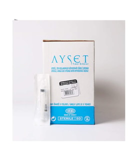 Ayset Enjektör 5 Cc Siyah 0.70*32mm (22g*11/4) 225 Adet