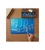Deney Şişeleri - İlaçlar- Laboratuvar Tasarımı 240 parça Ahşap Puzzle Ahşap Kutuda MP00303