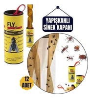 Mey İthalat® 12 Adet Yapışkanlı Sinek Kapanı 74 cm 716516