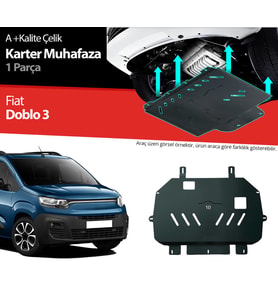 Fiat Doblo Çelik Karter Muhafaza Koruma 2023 2024 2025 