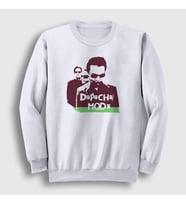 Presmono Unisex Beyaz Band Depeche Mode Sweatshirt 139790tt