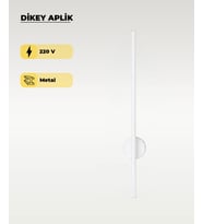 12W Beyaz Dikey Aplik - Gün Işığı