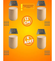 Ahşap Bohem Ayak 12 cm ( 4 ADET )
