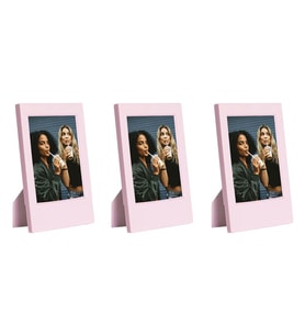 Instax Mini Film Uyumlu Pembe 3'lü Klasik Fotoğraf Çerçeve Seti