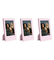 Instax Mini Film Uyumlu Pembe 3'lü Klasik Fotoğraf Çerçeve Seti