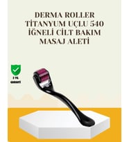 Titanyum Dermaroller 540 İğne Cilt Onarım ve Kolajen Üretim Desteği