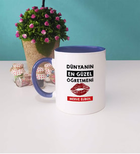 Dünyanın En Güzel Öğretmeni Kupa Bardak Lacivert