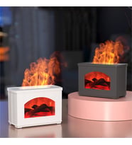 Çeşithane Alev Efektli Aroma Difüzör LED Işıklı Ultrasonik Hava Nemlendirici
